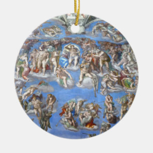 Das letzte Urteil, die Sixtinische Kapelle Keramik Ornament