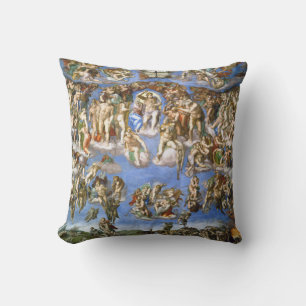 Das letzte Urteil Fresco von Michelangelo Kissen