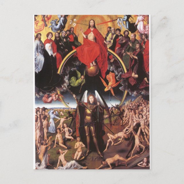 Das letzte Urteil. Hans Memling, c. 1467-1471 Postkarte (Vorderseite)