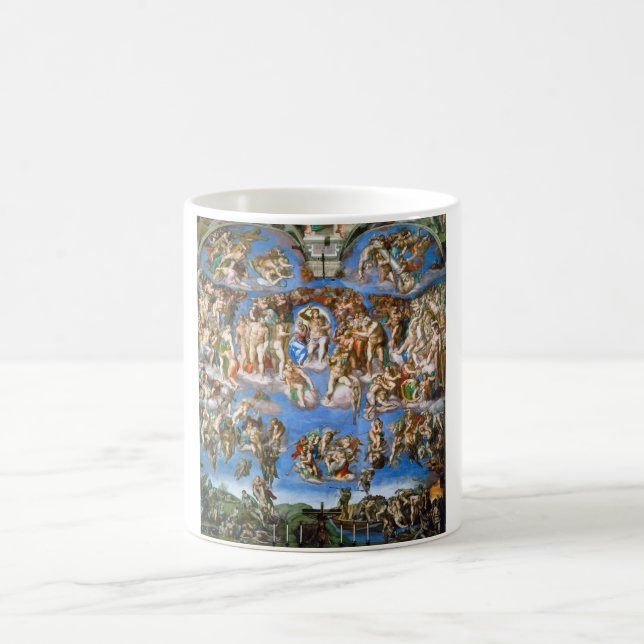 Das letzte Urteil, Michelangelo, 1536-1541 Kaffeetasse (Mittel)