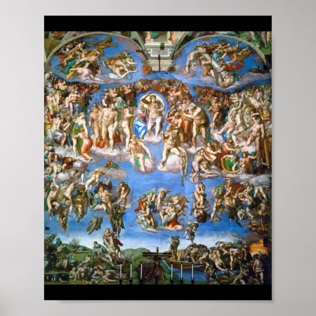 Das letzte Urteil, Michelangelo, 1536-1541 Poster (Vorne)