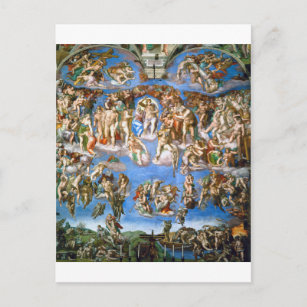 Das letzte Urteil, Michelangelo, 1536-1541 Postkarte