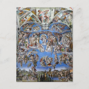 Das letzte Urteil - Sixtinische Kapelle, Vatikanst Postkarte