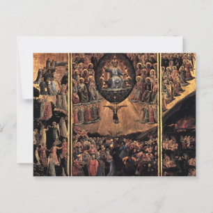 Das letzte Urteil von Fra Angelico Postkarte