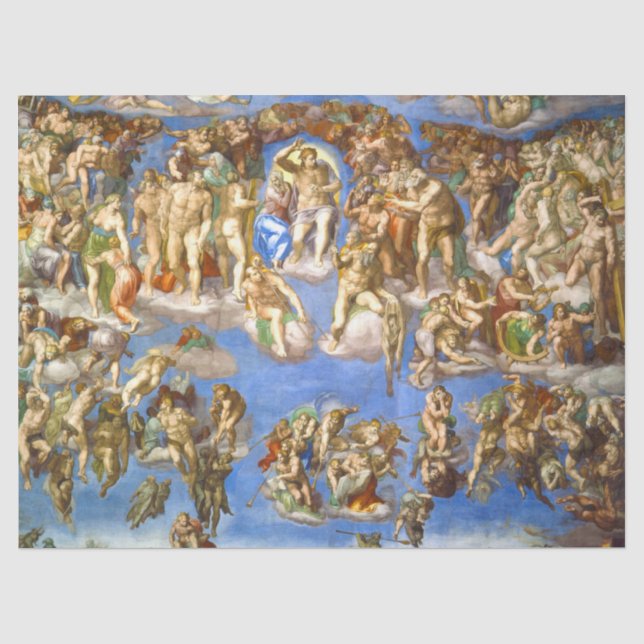 Das letzte Urteil von Michelangelo Seidenpapier (Vorderseite)