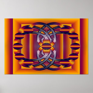 das leuchtende Molekül Poster