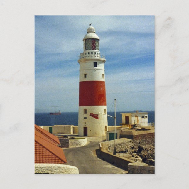 Das Leuchtturm auf der Europa Point Postkarte (Vorderseite)