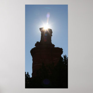 Das Leuchtturm Rock Formation in Palo Dura Canyon Poster