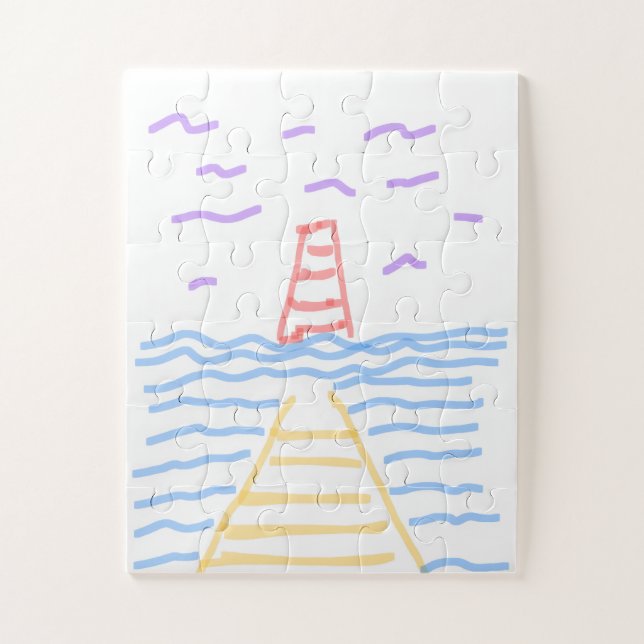 Das Leuchtturm und das Puzzle (Vertikal)