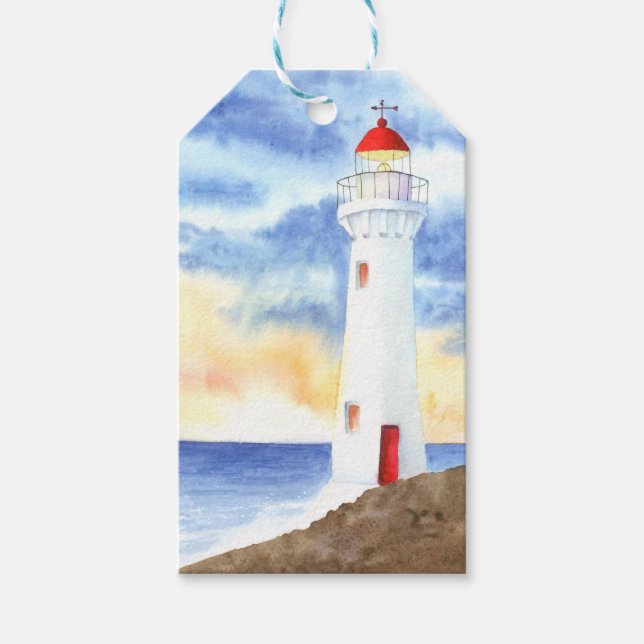 Das Leuchtturmgebirge Geschenkanhänger (Vorderseite)