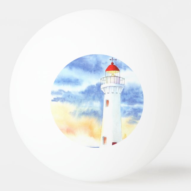 Das Leuchtturmgebirge Tischtennisball (Vorderseite)