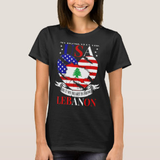 Das libanesische amerikanische Patriot Heart kommt T-Shirt