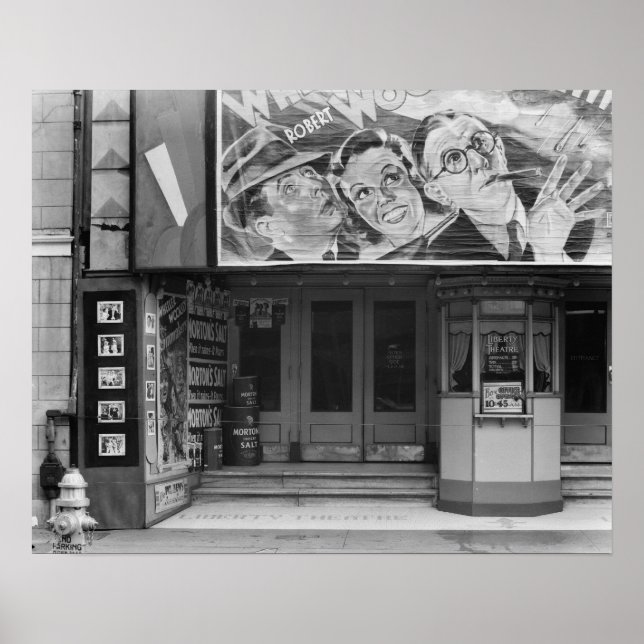 Das Liberty Theater, 1935. Vintages Foto Poster (Vorne)