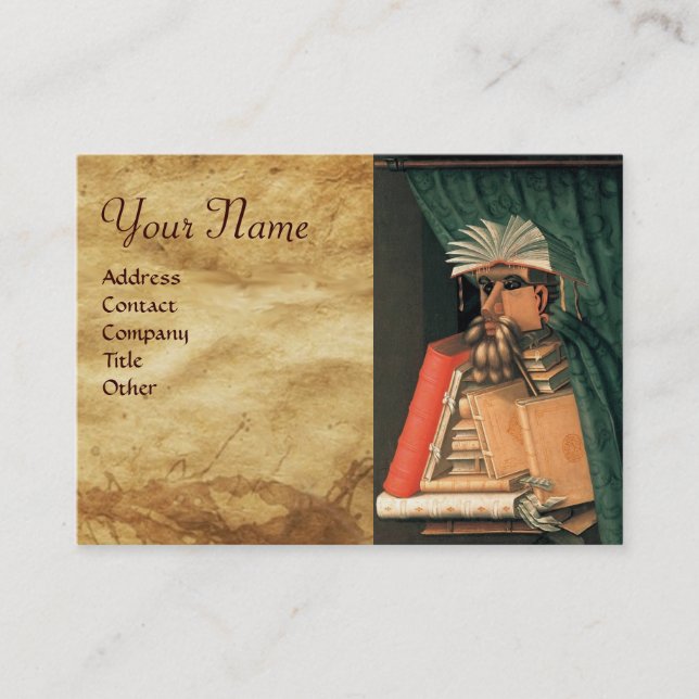 DAS LIBRARISCHE MONOGRAMM VISITENKARTE (Vorderseite)