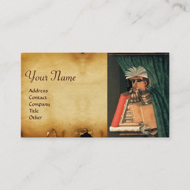 DAS LIBRARISCHE MONOGRAMM VISITENKARTE (Vorderseite)