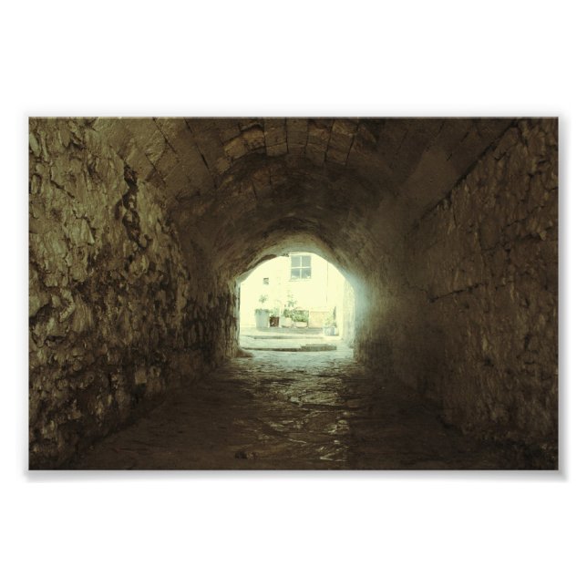 Das Licht am Ende des Tunnels Fotodruck (Vorne)