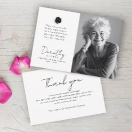 Das Licht bleibt | Benutzerdefiniertes Foto für di Dankeskarte