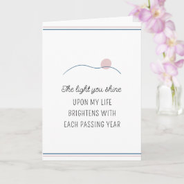 Das Licht, das du am Motivierend Geburtstag erstra Karte