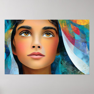 Das Licht der Grazie Die gesegnete Jungfrau Mary Poster