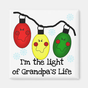 Das Licht der Opa's Life Holiday Tshirts und Gesch Magnet