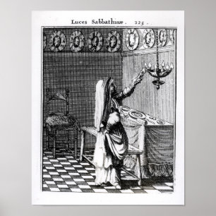 Das Licht der Sabbat Kerzen Poster