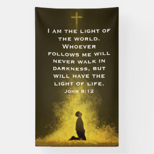 Das Licht des Lebens Johannes 8:12 Banner