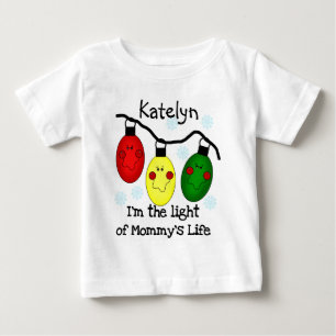 Das Licht des Lebens von Mommy - Anpasster Name hi Baby T-shirt