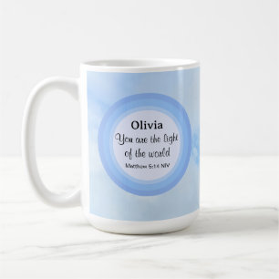 Das Licht des Namens des World Baby Blue Bible Ver Kaffeetasse