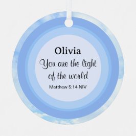 Das Licht des Namens des World Baby Blue Bible Ver Ornament Aus Metall