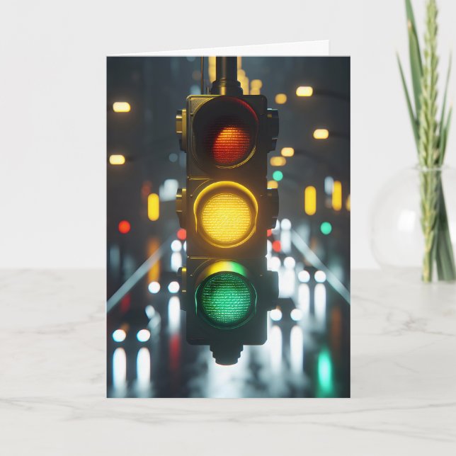 Das Licht des Verkehrs Karte (Vorderseite)