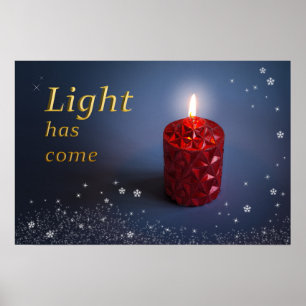Das Licht ist Christliches Plakatdesign Poster