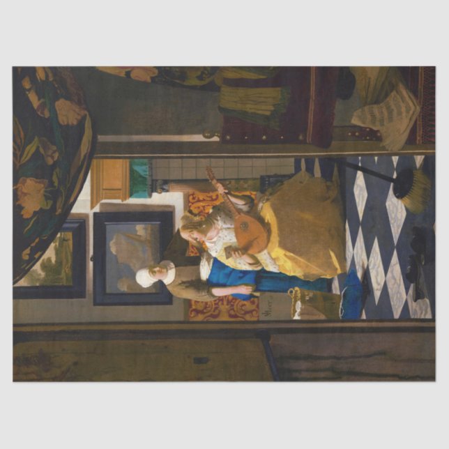 Das Liebe-Schreiben von Johannes Vermeer 1669-1670 Seidenpapier (Vorderseite)