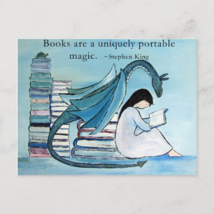 Das Lieblingsbuch des Drachen Postkarte