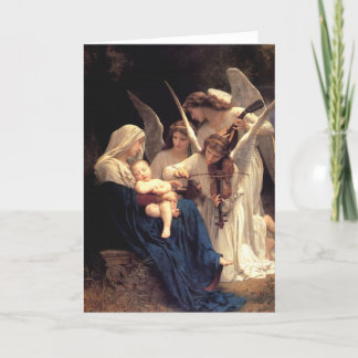 Das Lied der Engel, Bouguereau Feiertagskarte