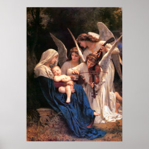 Das Lied der Engel Bouguereau Kunst und Kultur Poster