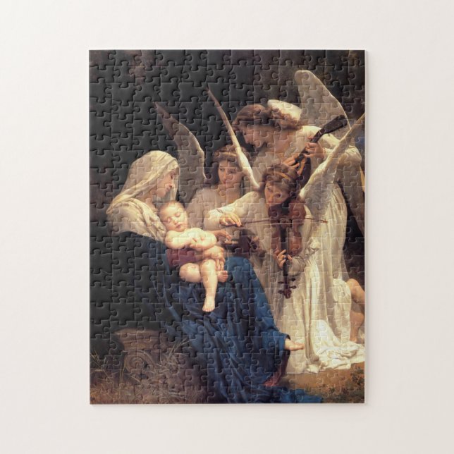 Das Lied der Engel, Bouguereau Puzzle (Vertikal)