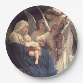 Das Lied der Engel (Vintage Kunst) Pappteller