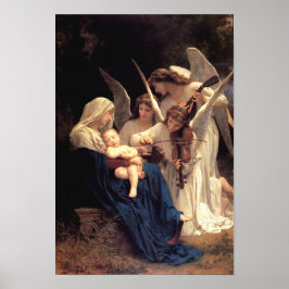 Das Lied der Engel von William Bouguereau Poster