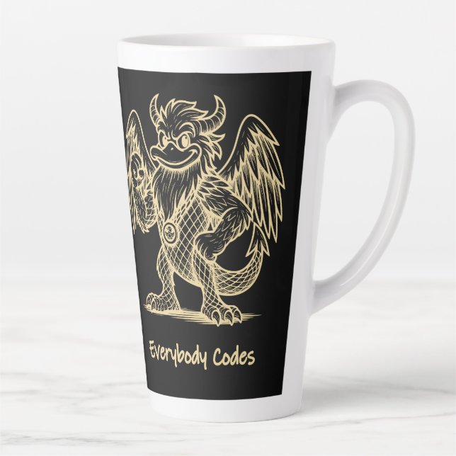 Das Lied der Enten und Drachen Latte-Tasse Milchtasse (Rechts)