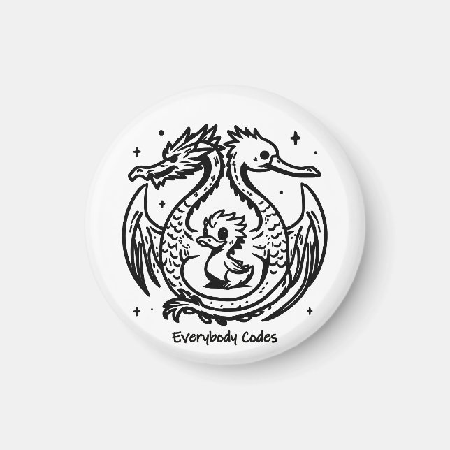 Das Lied der Enten und Drachen Magnet (Vorne)