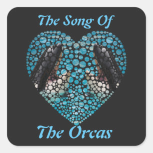 Das Lied der Orcas, Quadratischer Aufkleber