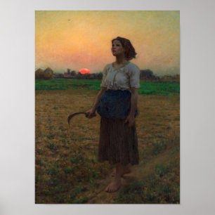 Das Lied des Larks, 1884 von Jules Adolphe Breton Poster
