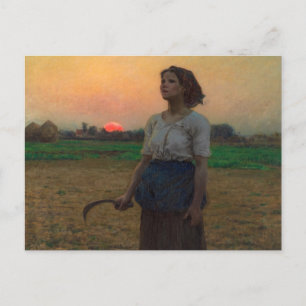Das Lied des Larks von Jules Adolphe Breton Postkarte
