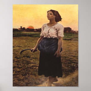 Das Lied des Larks von Jules Breton Poster