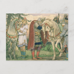Das Lied des Prinzen Oleg , 1899 Postkarte