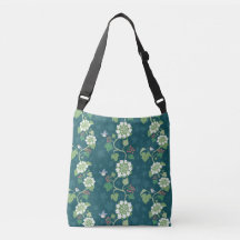 Das Lied von Chickadees Birds Green Cross-over Bag