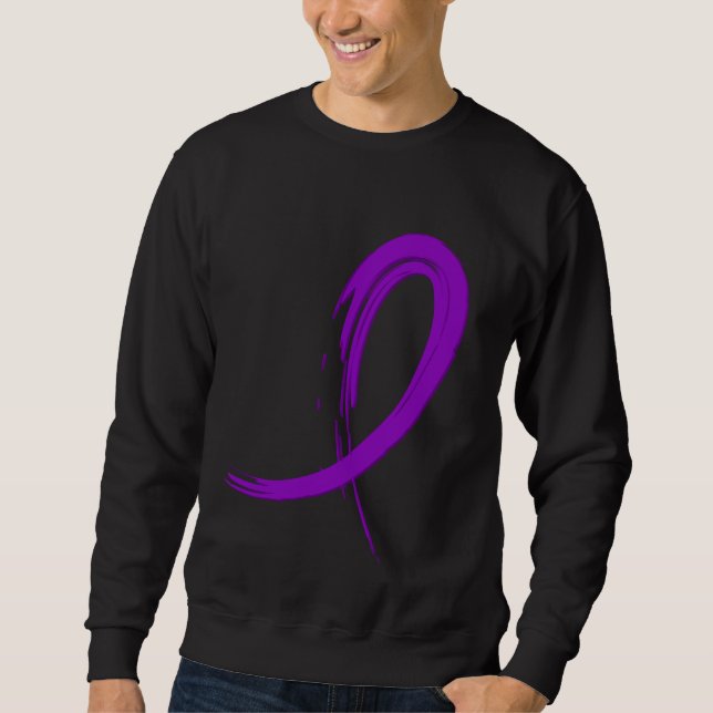 Das lila Band A4 der Epilepsie Sweatshirt (Vorderseite)