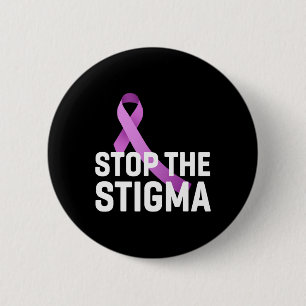 Das Lila Bewusstsein für das Ende der Stigma Button