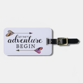 Das Lila Erlebnisanfängerherz gelassen Gepäckanhänger