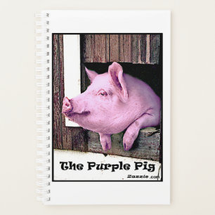 Das Lila Schweineplaner-Notebook Planer